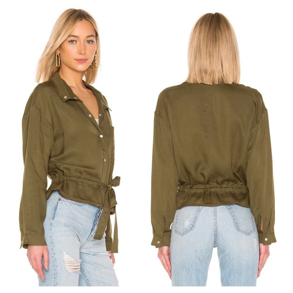 NWT Tularosa Avery Stand Collar Jacket in Green